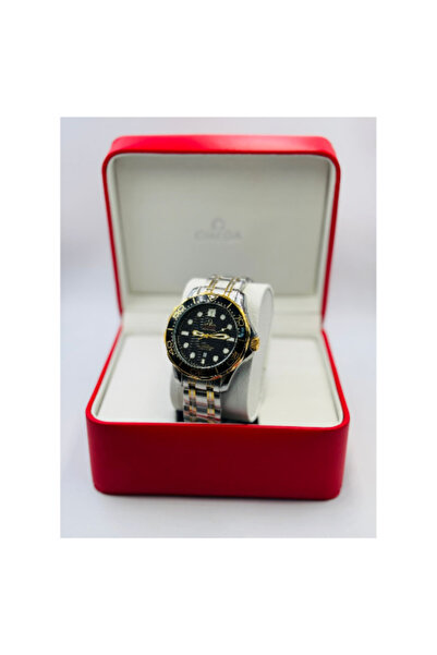 LAOBAN ساعة أوميغا سيماستر دايفر 300 متر، مينا أزرق، مصنوعة من الفولاذ المقاو...