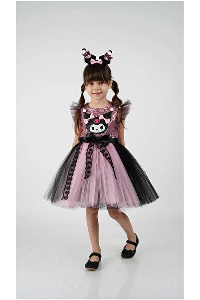 EXTRAÇARŞI Accesoriu Coroana Kuromi Rochie pentru fetita de aniversare imprim...