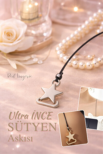 red iç giyim Εξαιρετικά λεπτό, αόρατο, ρυθμιζόμενο μαύρο λουράκι σουτιέν με σ...