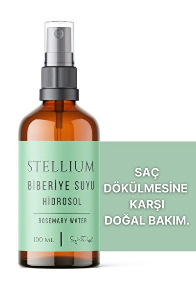 STELLIUM %100 Doğal Biberiye Suyu 100 ml – Saç Dökülmesine Karşı Etkili Tonik-