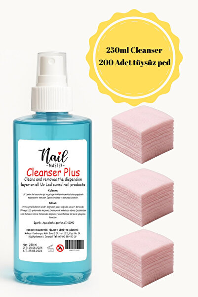 Nail Master Yapışkan Tabaka Temizleyici Kalıcı Oje Protez Tırnak Jel Kat Temi...