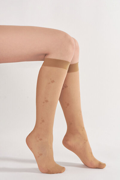 NBB Bronze Sheena Patterned Knee Length Trouser Socks