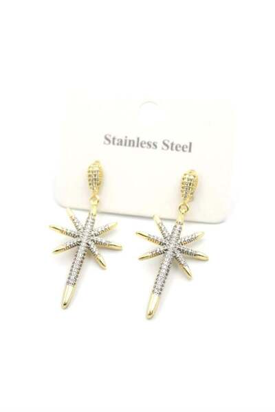 MENESSA حلق بولار ستار - ذهبي