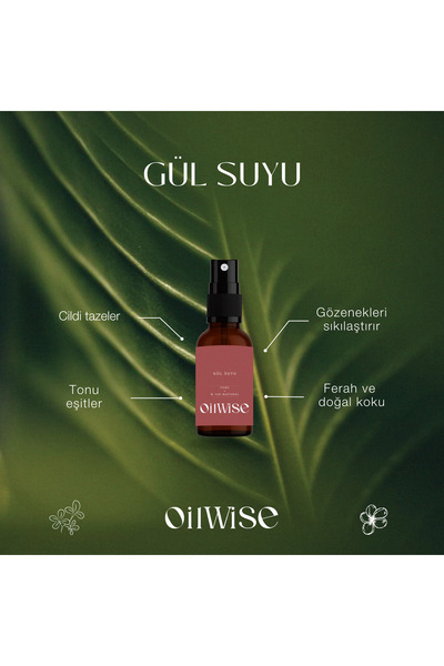 Oil Wise Gözenek Sıkılaştırıcı ve Nemlendirici Gül Suyu 100 ml