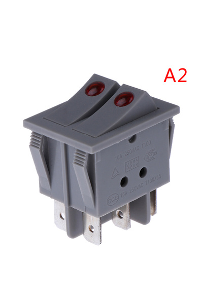 Choice مفتاح تشغيل/إيقاف سخان الزيت RK1-23، 250 فولت/16 أمبير، بطرف مزدوج ، ق...