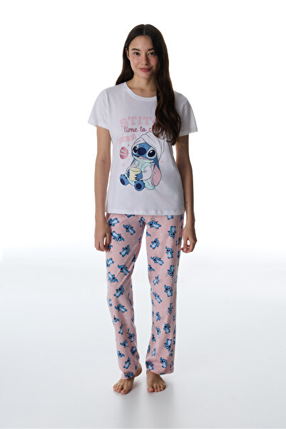 Penti Pink Lic Stitch Ohana Pants Pajama Set