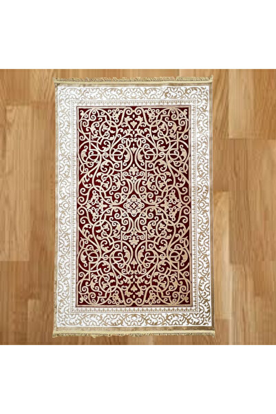MEVLANA BAZAAR Osmanlı Çiçek Desenli 100 x 300 Makine Yün Halı