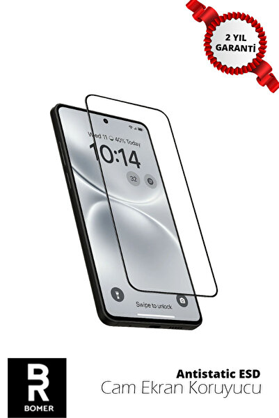 BOMER Xiaomi Redmi 13C Antistatic ESD Özellikli HD Cam Ekran Koruyucu (Toz Tu...