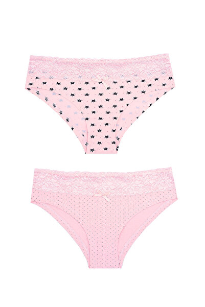 NBB Pudra Dantelli 2li Hipster Külot