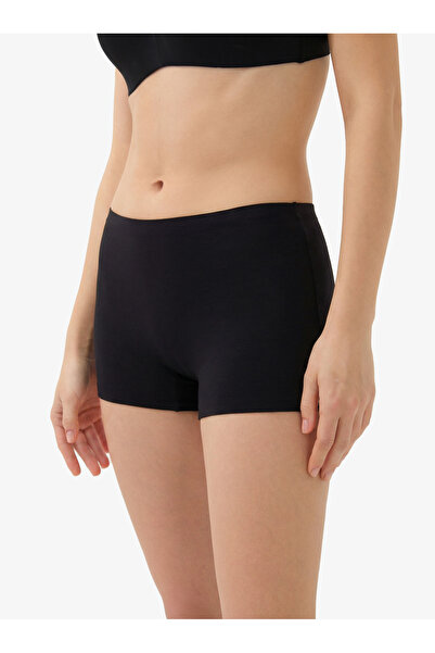 Blackspade Kadın İz Yapmayan Dikişsiz Boxer 1653 - Siyah