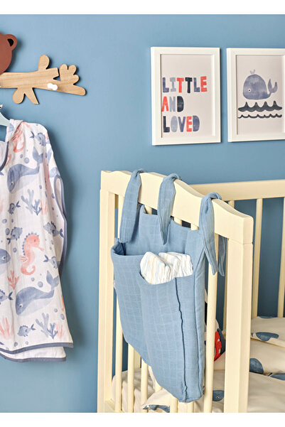 Bella Maison %100 Pamuk Marine Beşik Organizer (30x40 cm)