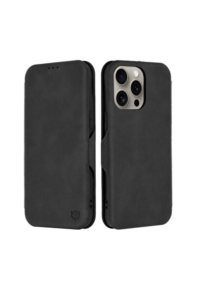 SKYDDAR INNOVATION Husă pentru iPhone 15 Pro Max, portofel securizat, piele e...