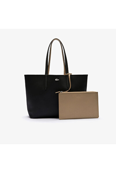 Lacoste Anna Kadın Çift Taraflı Siyah Omuz Çantası