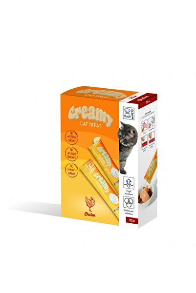 M-PETS Creamy Tavuklu Krema Kedi Ödül Maması 25*15 Gr