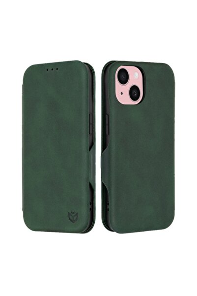 SKYDDAR INNOVATION Husă pentru iPhone 15, portofel sigur, piele ecologică, su...