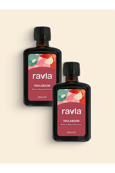 Ravla 2'li Ürün - Ravlaboom Bitkisel ve Meyve İçerikli Karışım 250ml