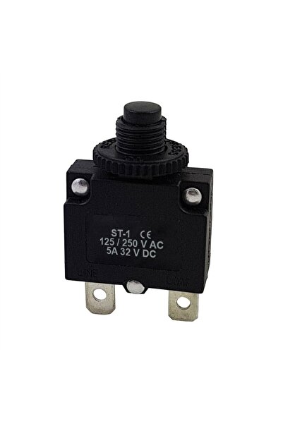 Powermaster IC-271S ST-1 Termik Resetli Sigorta 125/250V AC 32V DC 7 Amper