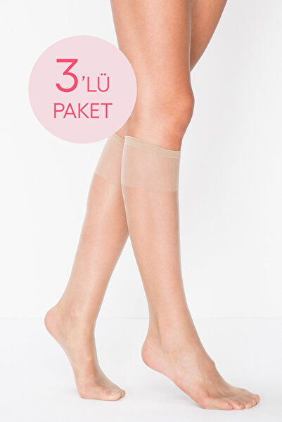 Penti Čarape za pantalone u boji pšenice, 3 dela, veličina 15