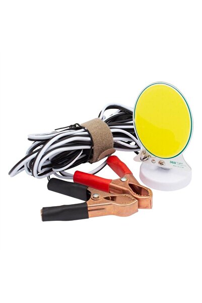 Powermaster TM-24 Cob Ledli 13 Watt Akü Maşalı 4 Metre Kablolu Taşınabilir Se...