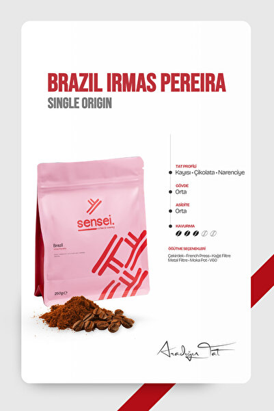 Sensei Coffee&Roastery Brazil Irmas Pereira Single Origin Kahve (Çekirdek) | ...