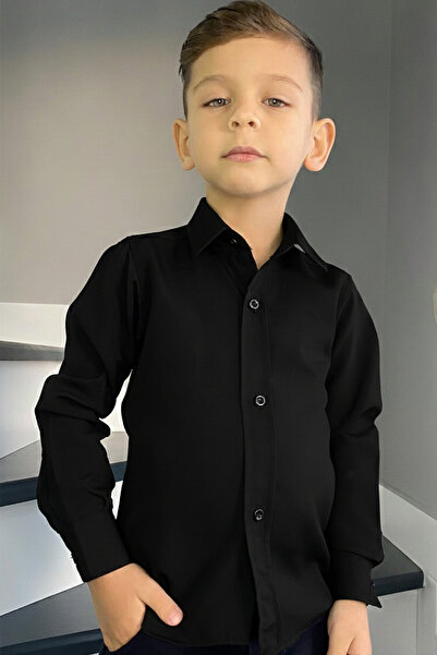 Entel Αγορικό πουκάμισο μονόχρωμο