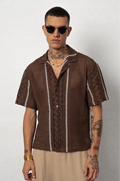 Plus Eighteen Urban Style Triko Erkek Gömlek