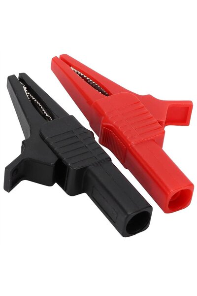 Powermaster IC-243C Siyah-Kırmızı 4 Mm Banan Jak Girişli 2'li Krokodil CatIII