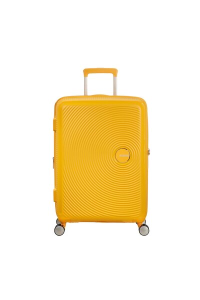 American Tourister Sarı Soundbox - Körüklü 67 cm Orta Boy Sert Valiz