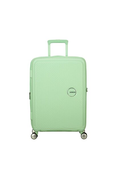 American Tourister Yeşil Soundbox - Körüklü 67 cm Orta Boy Sert Valiz