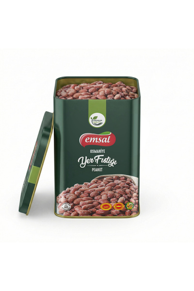 Emsal Kuruyemiş OSMANİYE YER FISTIĞI ÖZEL TASARIM TENEKE KUTU 1000 G