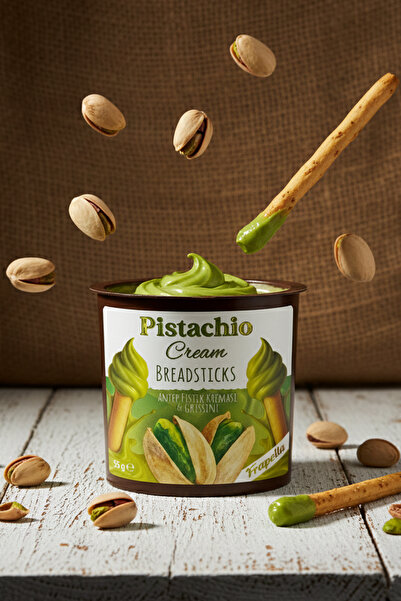 Frapella Atıştırmalık Antep Fıstık Kreması & Grissini 24 Adet x 55 Gr.