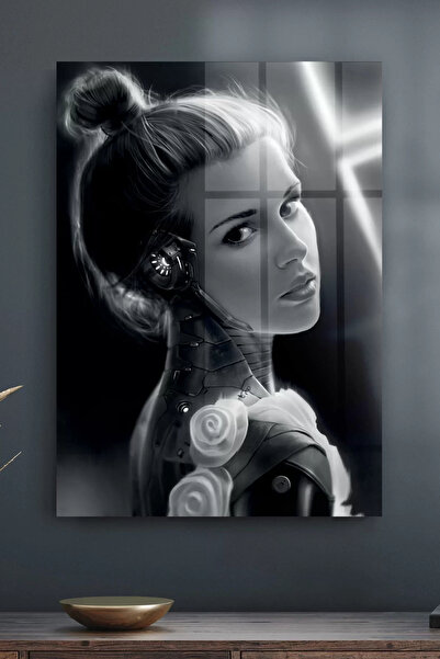 Decovetro Stakleni sto, ciberpunk devojka