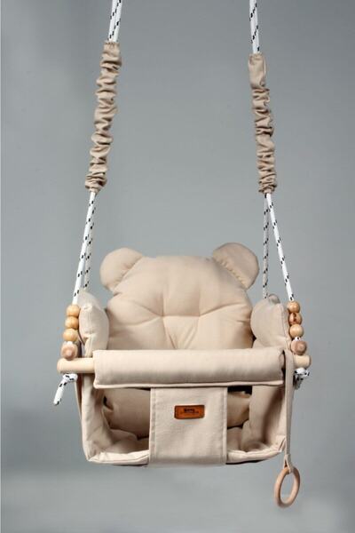 ConconBebe Concon Bebe Çocuk Pufy Emniyet Kemerli Salıncak Çocuk Salıncak