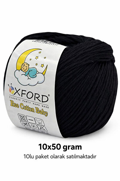Oxford İplik 10'lu Paket Eco Cotton Baby - Ince Cotton Ip - Tığ Işi - Punch Ipi