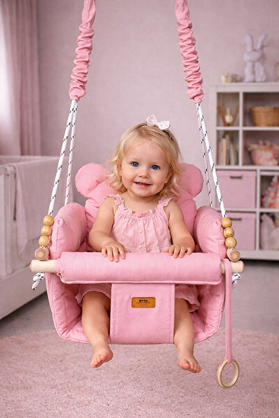 ConconBebe Concon Bebe Çocuk Pufy Emniyet Kemerli Salıncak Çocuk Salıncak