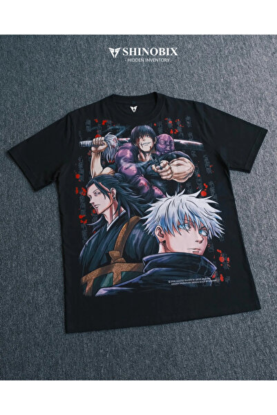 SHINOBIX Jujutsu Kaisen Hidden Anime Inventory Sınırlı Üretim Baskılı T-Shirt