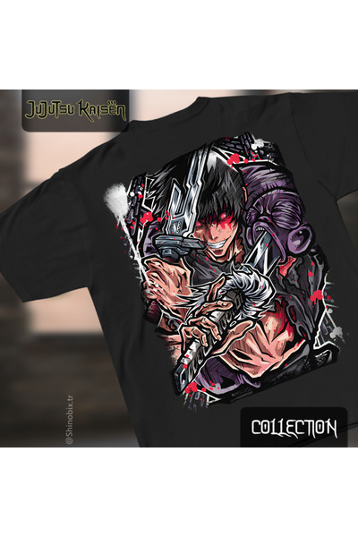 SHINOBIX Jujutsu Kaisen Toji Sorcerer Killer Printed Oversize T-Shirt