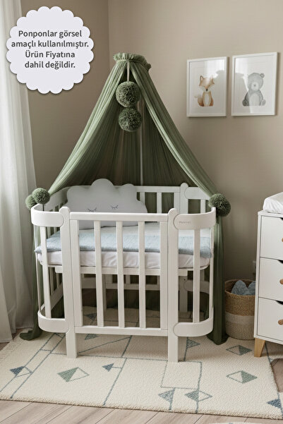 Kiddy Happy Haki Beşik Cibinliği Ve Cibinlik Aparatı