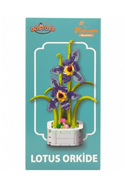 DOSTOYS Yapı Taşı Serisi Çiçek Yapım Seti Lotus Orkide