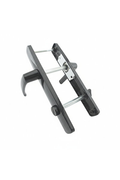 Altınes PVC WC Kilitli Kapı Kolu - Siyah