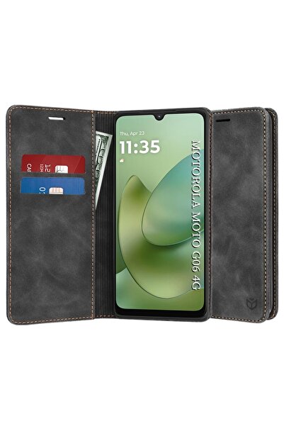 SKYDDAR INNOVATION Husă pentru Motorola Moto G06, Confy Cover, piele premium,...