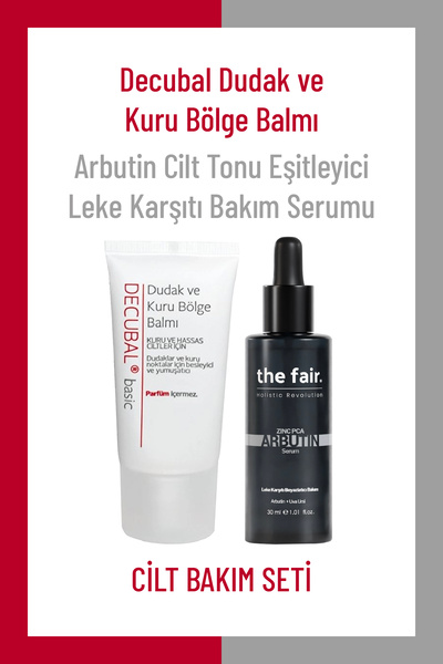 the fair. Arbutin Leke Bakımı 30 ml Ve Decubal Dudak Ve Kuru Bölge Balmı 30 ml