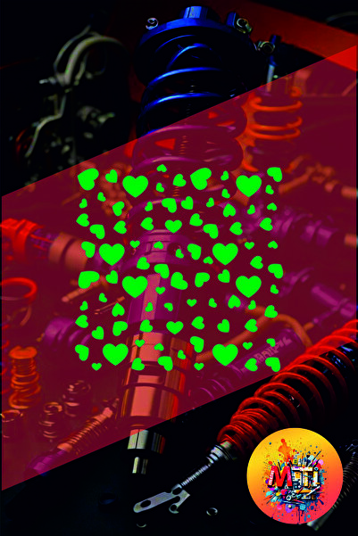 sticker ملصق متعدد الأشكال القلبية 25×25 سم، مقطوع بالفويل، نمط عالمي، لتغطية...