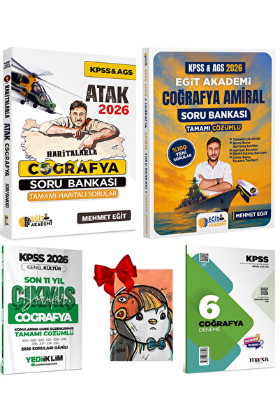 Eğit Akademi Mehmet Eğit Meb-Ags Kpss Haritalarla Atak Coğrafya Soru Bankası ...