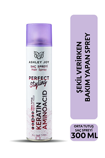 ASHLEY JOY Keratin Ve Aminoasit Içeren Orta Tutuş Şekillendirici Saç Spreyi 3...