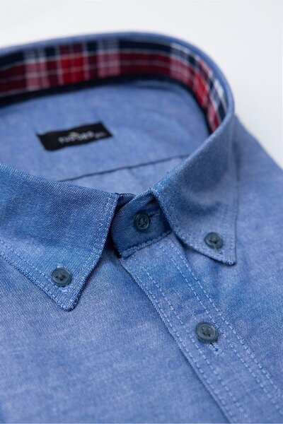 Tudors Cămașă sport pentru bărbați, cu tăietură confortabilă, din bumbac, cu ...