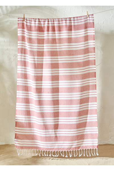 Bella Maison %100 Pamuk Stripe Peştamal Kiremit (90x160 cm)