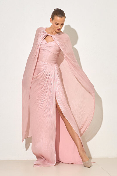 Setre فستان سهرة واسع بتفاصيل من البودرة والدانتيل