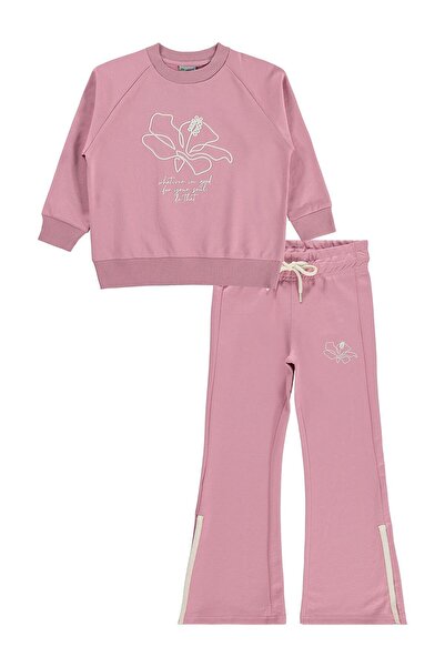 Mışıl Set de trening pentru copii cu tăieturi la picioare, 6-9 ani - Roz 8-9 ani