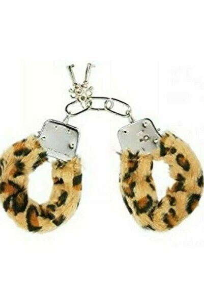 partidolu Halloween Oyun Amaçlı Anahtarlı Leopar Desen Peluş Kaplama Metal Ke...